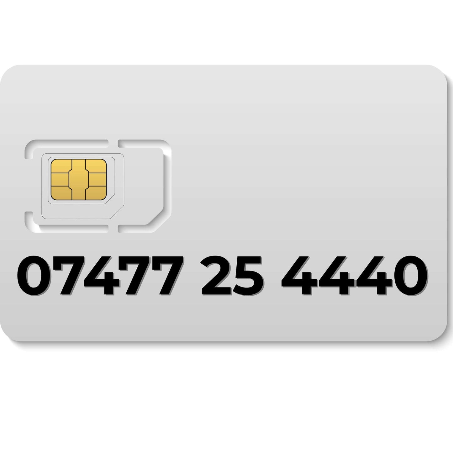 Premium VIP mobile number 07477 25 4440 (UK) – memorable gold number available for purchase.