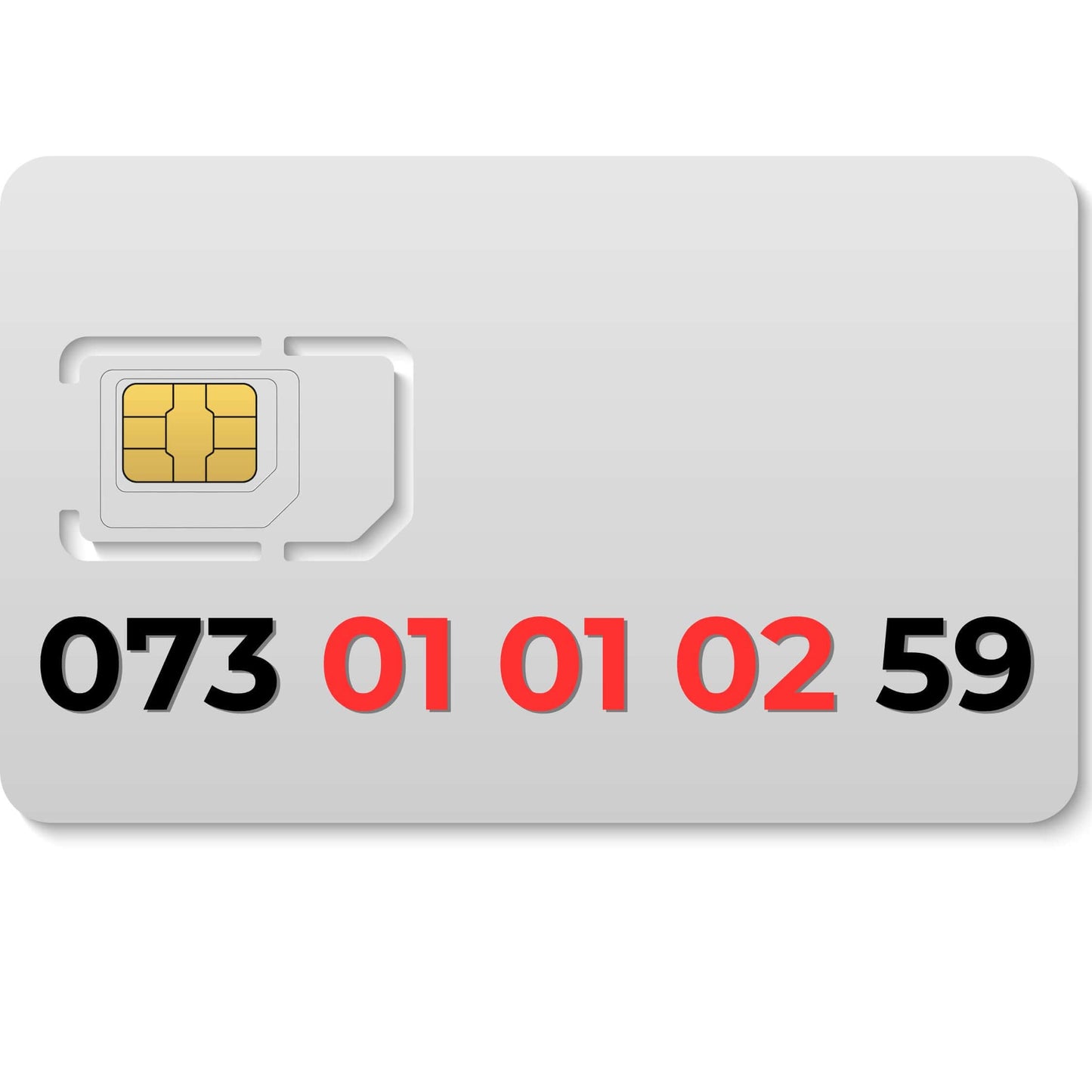 073 010102 59 - premium VIP mobile number SIM for sale in the UK, choose your own mobile number today.