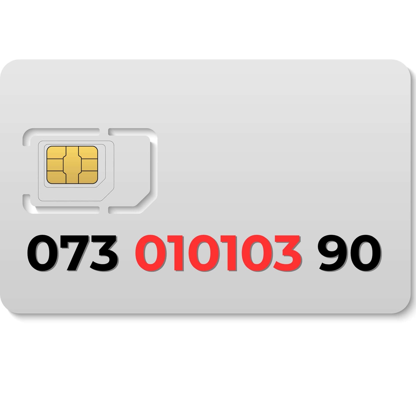 VIP mobile number 073 010103 90 (EE) – buy this gold number in the UK for a memorable phone experience.