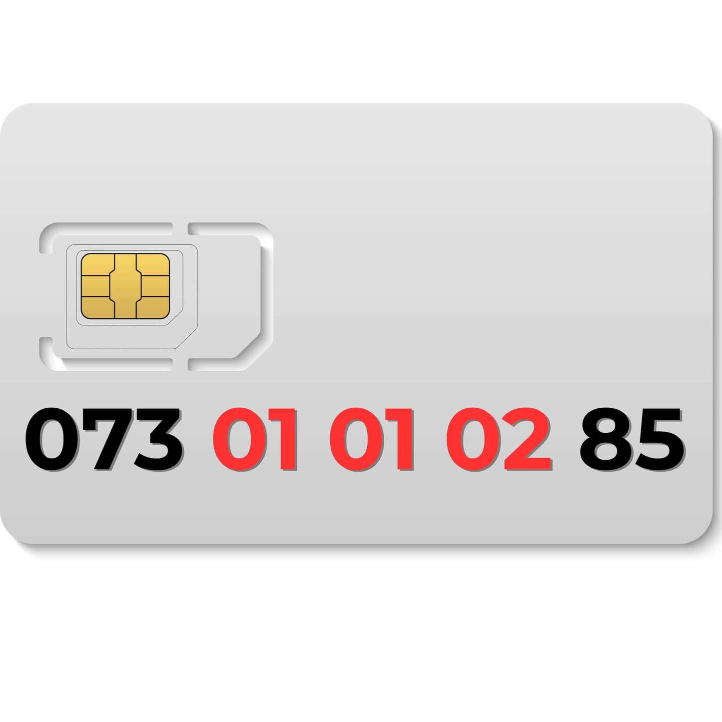 Premium VIP mobile number 073 01 01 02 85 (EE) – buy your unique UK mobile number today!
