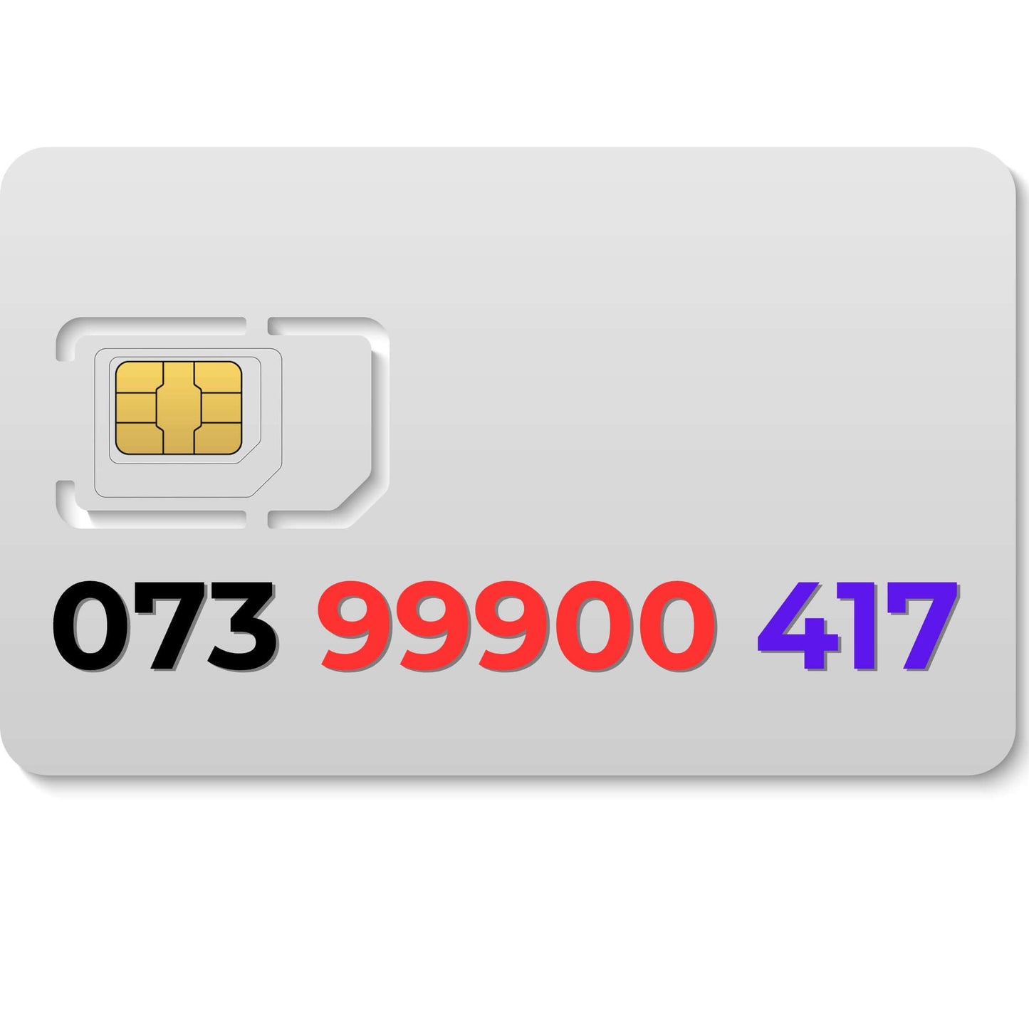 Premium VIP mobile number 073 99900 417 – buy UK gold number for memorable personal or business use.