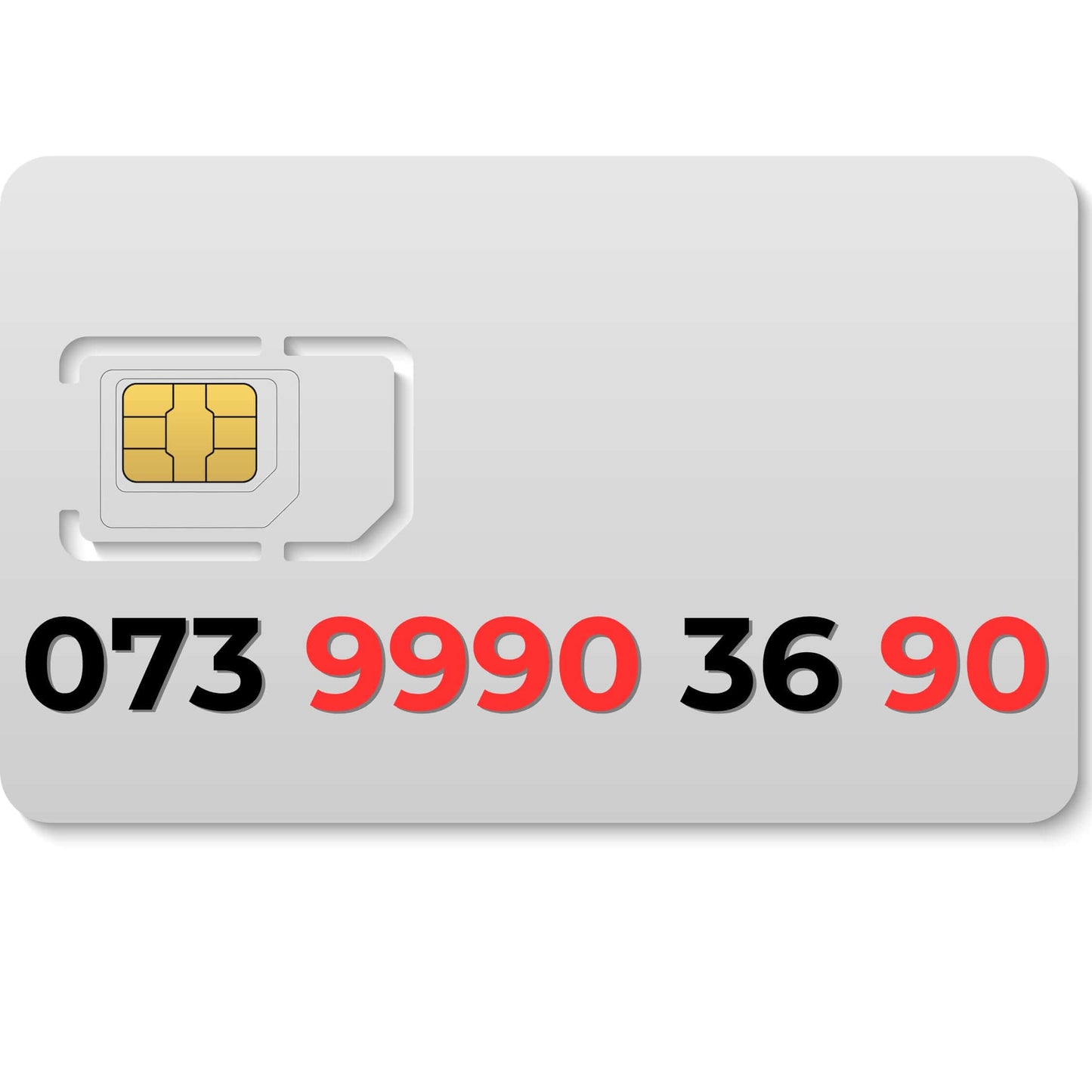 073 9990 36 90 (Vodafone) – premium UK VIP mobile number for sale, choose your own memorable number.