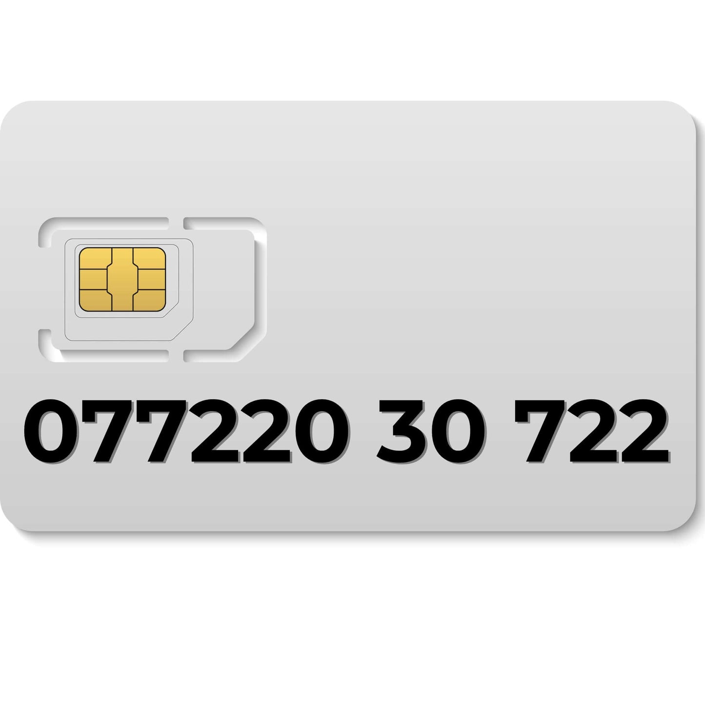 Premium VIP mobile number 07722030722 (UK) – choose your own gold number for sale, exclusive and memorable.