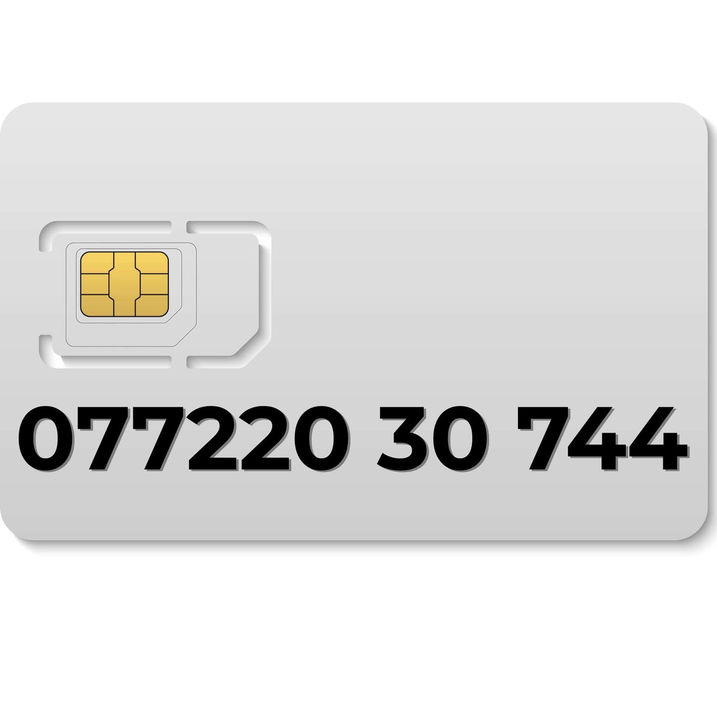 Premium VIP mobile number 077220 30 744 (EE) – buy mobile number UK, memorable and unique for personal or business use.
