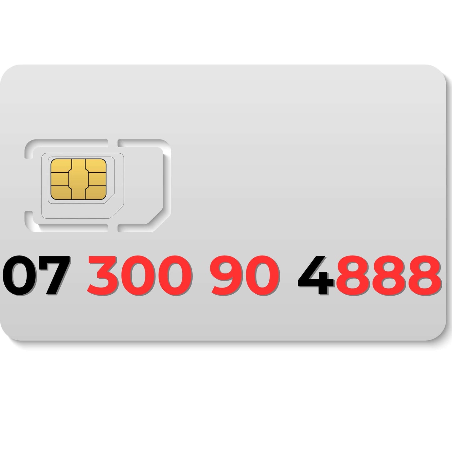 Premium VIP mobile number 07300904888 (UK) – buy memorable gold number for business or personal use.