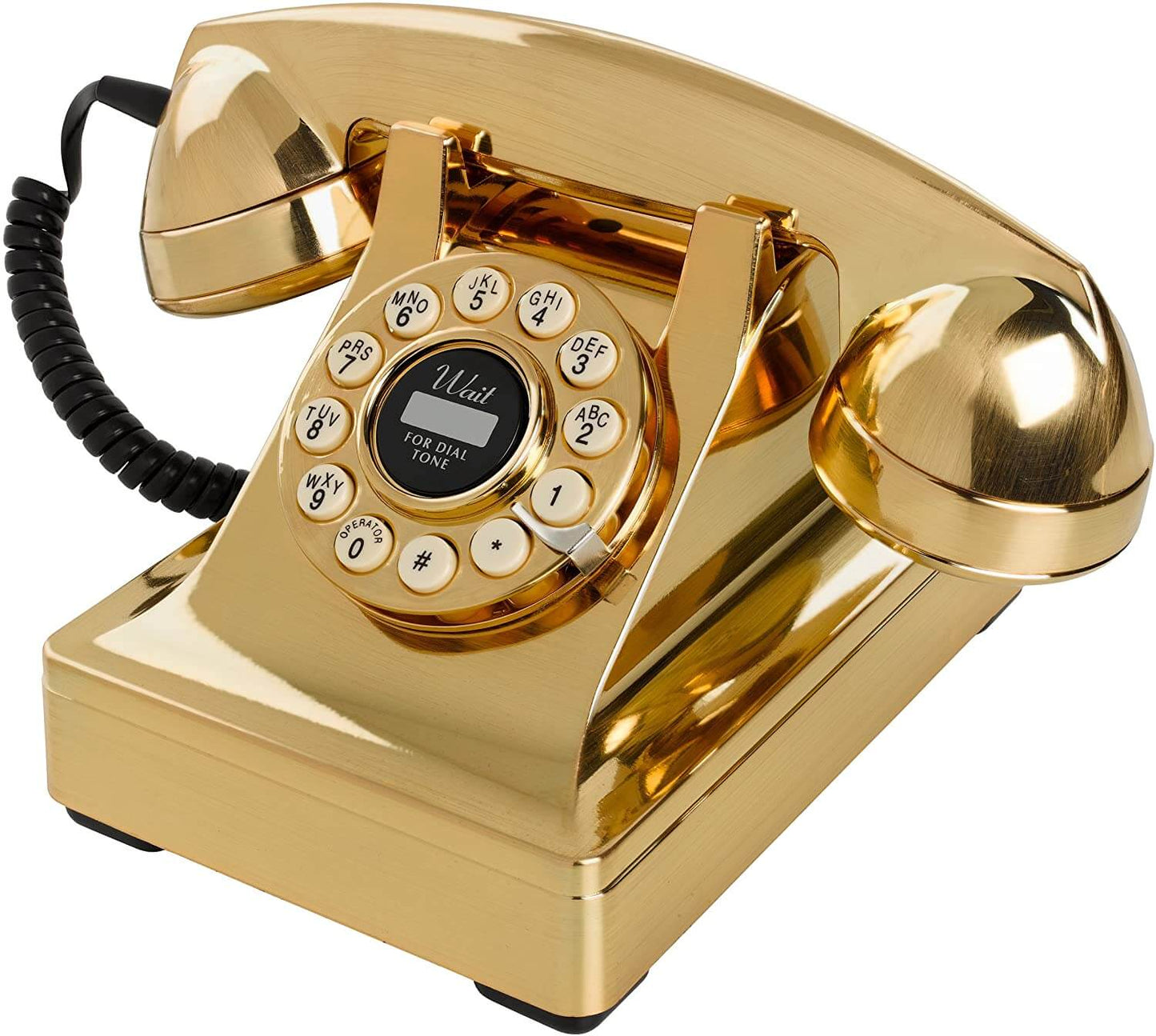 Premium gold vintage telephone – perfect for displaying unique mobile numbers, including VIP mobile number 074 926 88999.