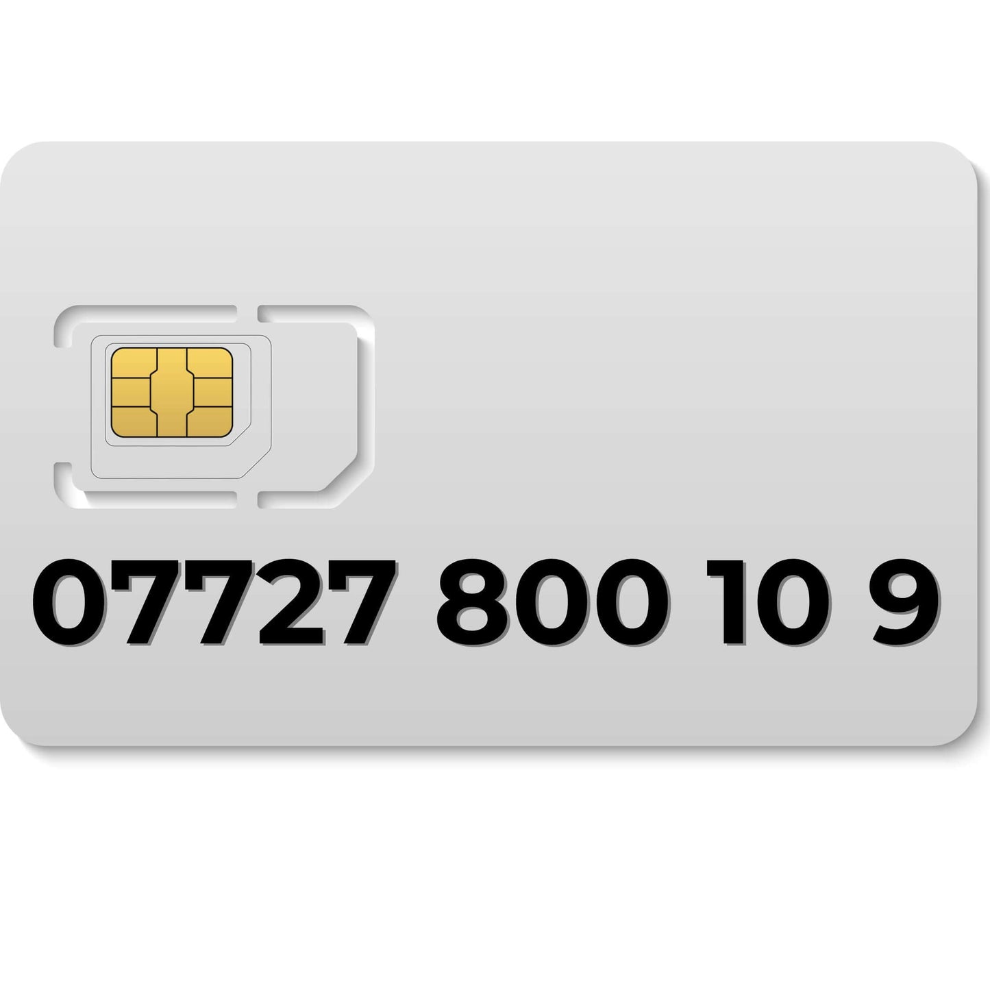 VIP mobile number 07727 800 10 9 (EE) – unique gold number available in the UK for personal or business use.