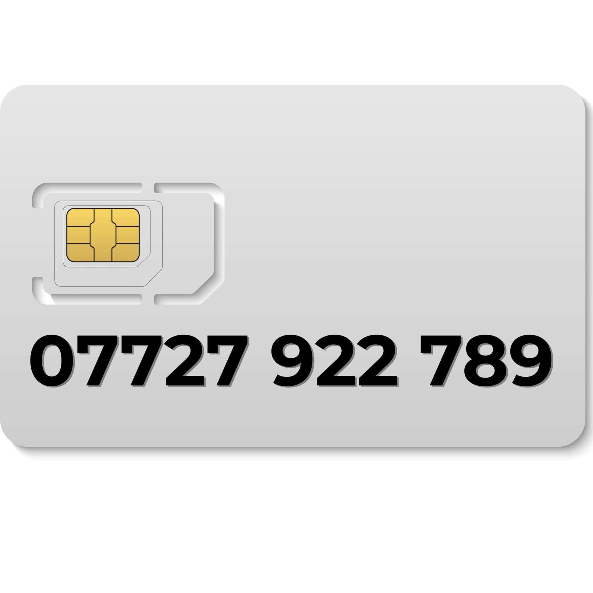 Premium VIP mobile number 07727 922 789 (EE) – memorable gold number for sale in the UK.