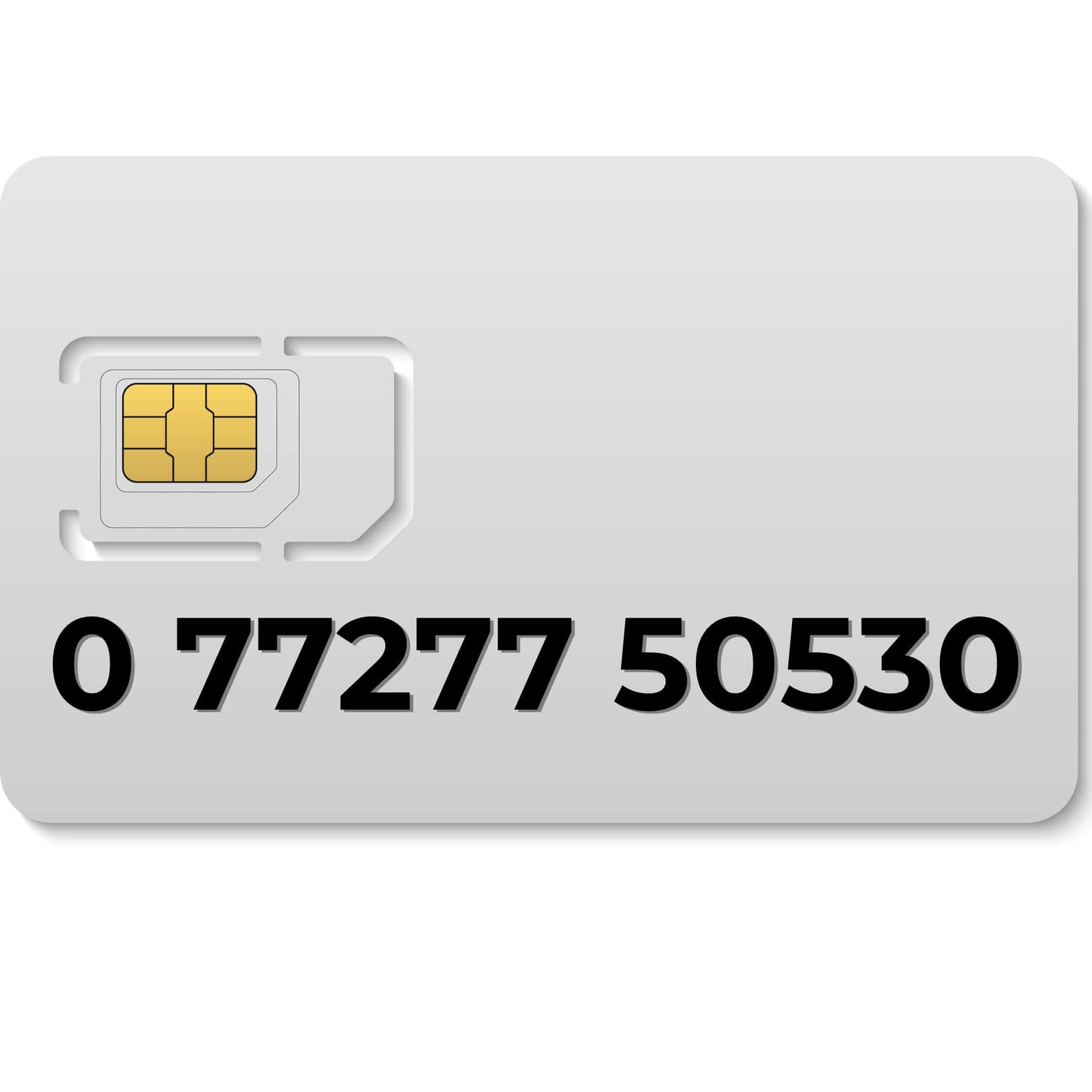 Premium VIP mobile number 0 77277 50530 (Vodafone) – choose your own memorable number in the UK.