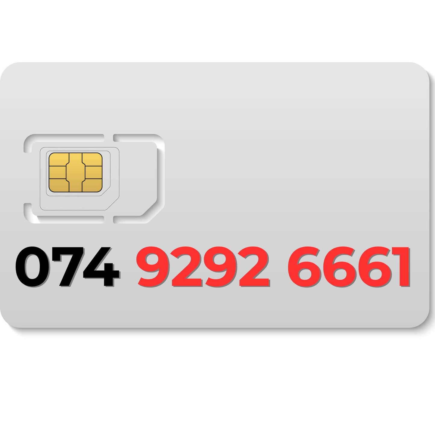 Premium VIP mobile number 07492926661 (Vodafone) for sale in the UK, unique and memorable.