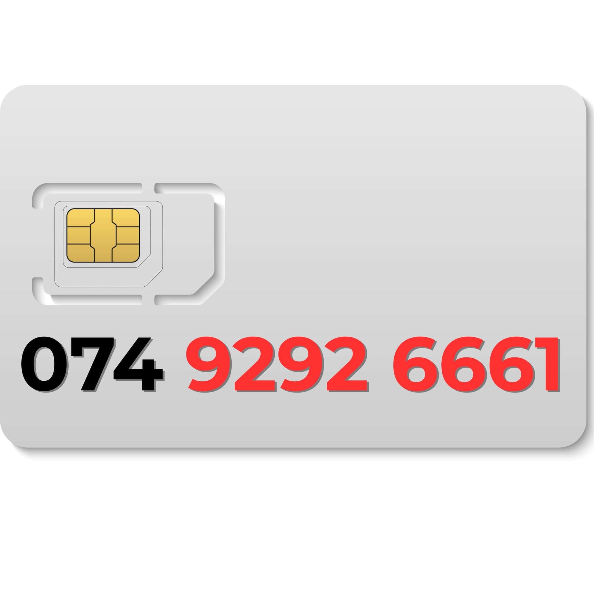 Premium VIP mobile number 07492926661 (Vodafone) for sale in the UK, unique and memorable.