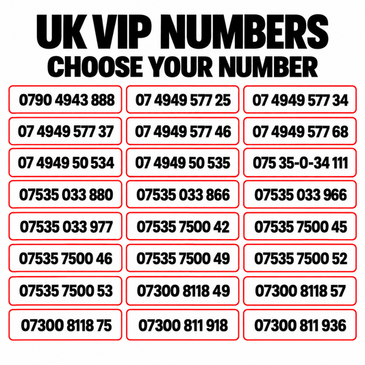 EE gold numbers UK with memorable mobile number patterns and easy-to-read UK phone numbers, choose your number