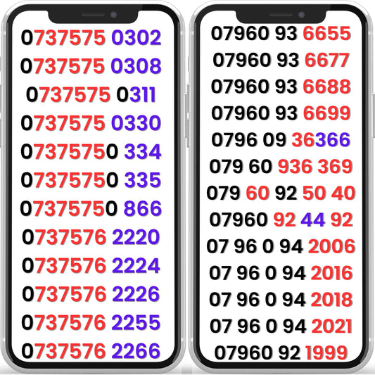 Buy EE VIP numbers UK – gold mobile numbers, personalised phone numbers and VIP SIM card numbers available