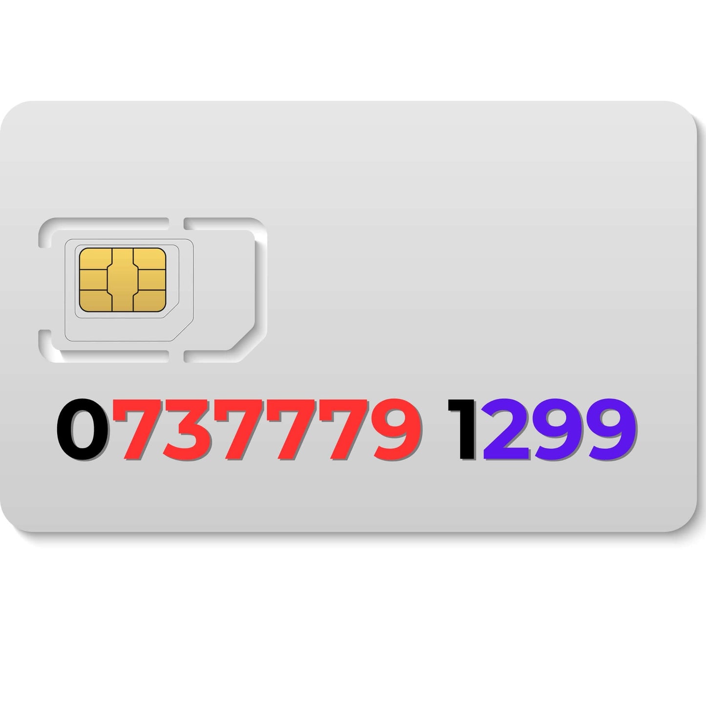 Premium VIP mobile number 0737779 1299 (EE) – unique golden number available to buy in the UK.