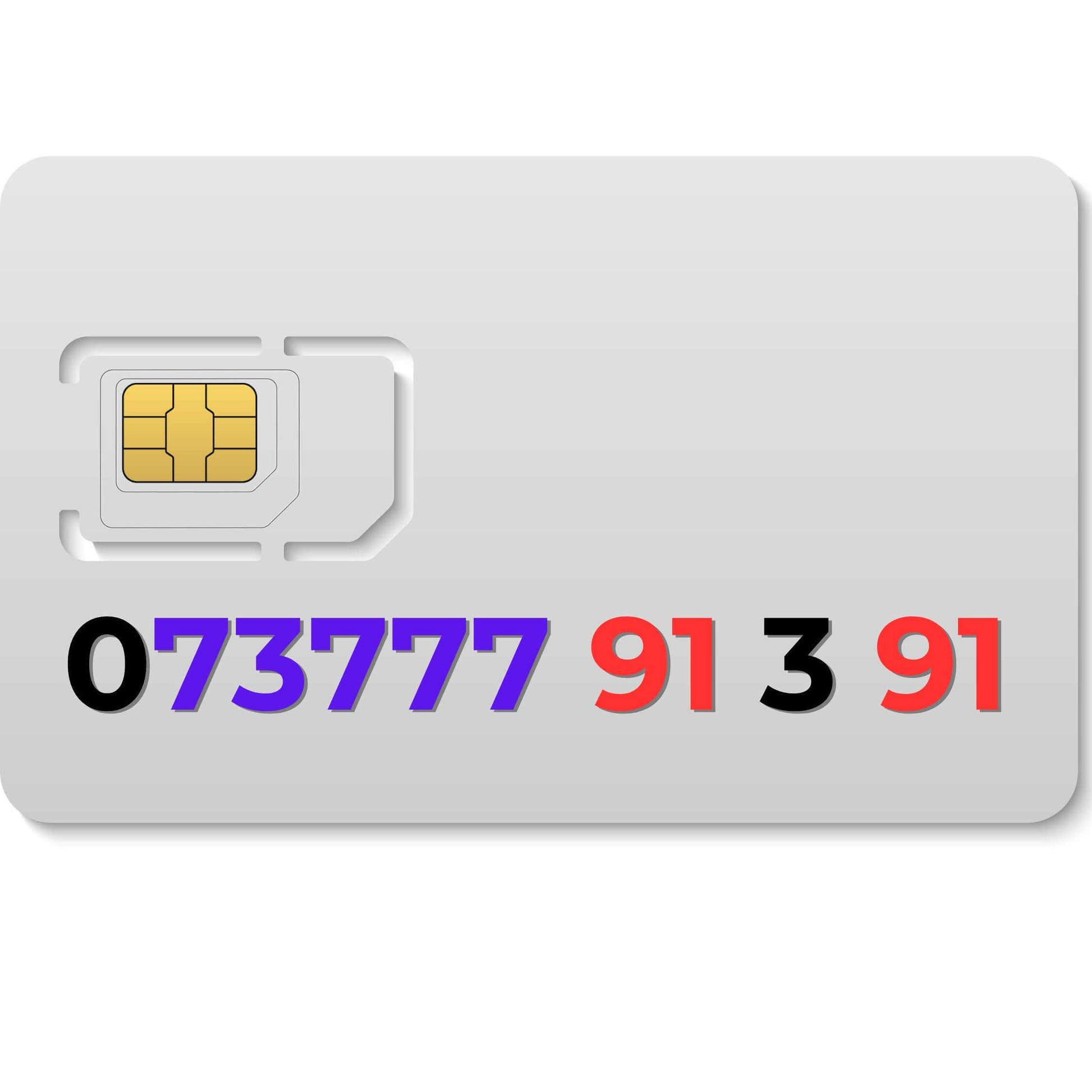 073777 91 3 91 VIP mobile number UK (Vodafone) – premium gold number for sale, memorable choice for business or personal use.