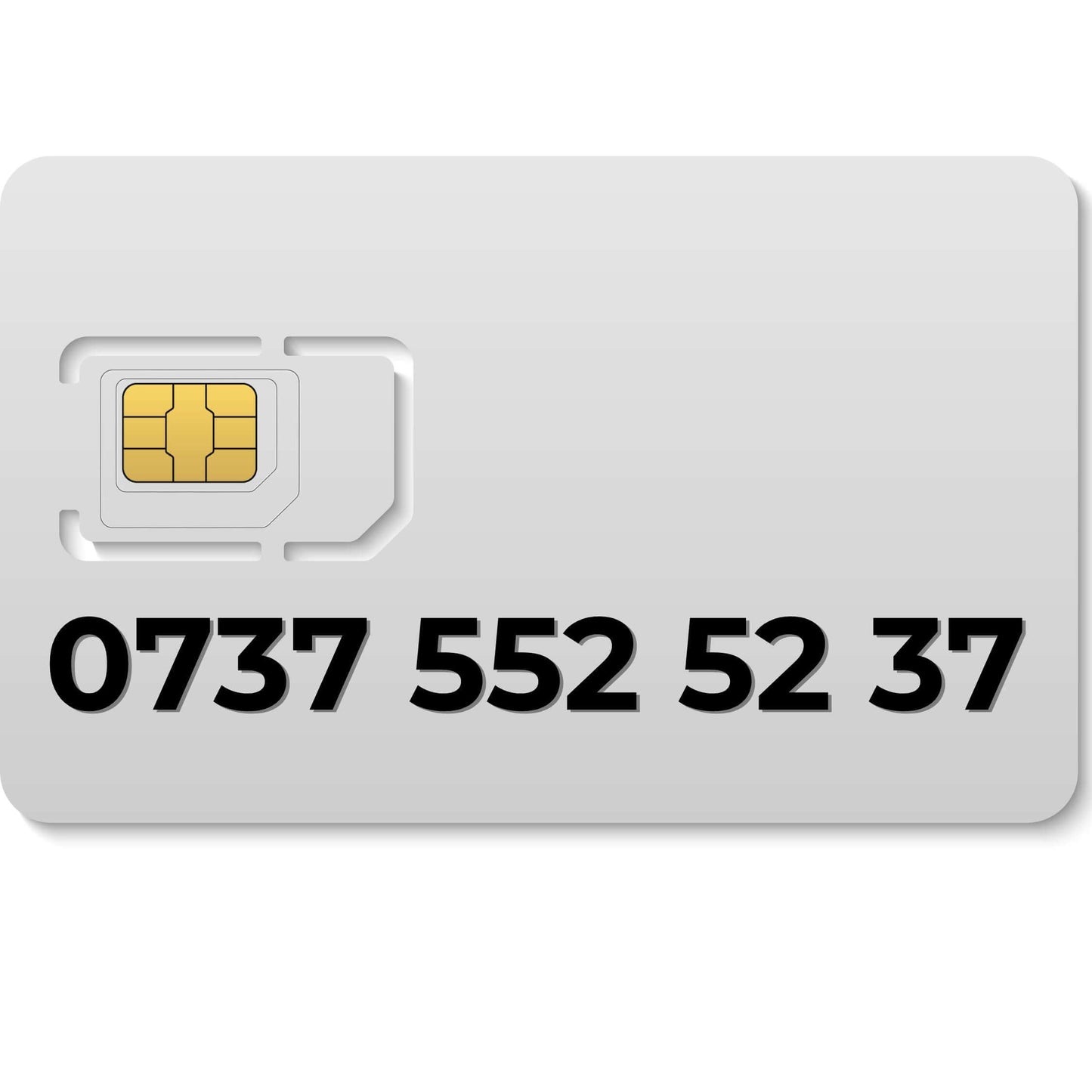 0737 552 52 37 SIM card – buy VIP mobile number UK, premium gold number for your personal or business use.
