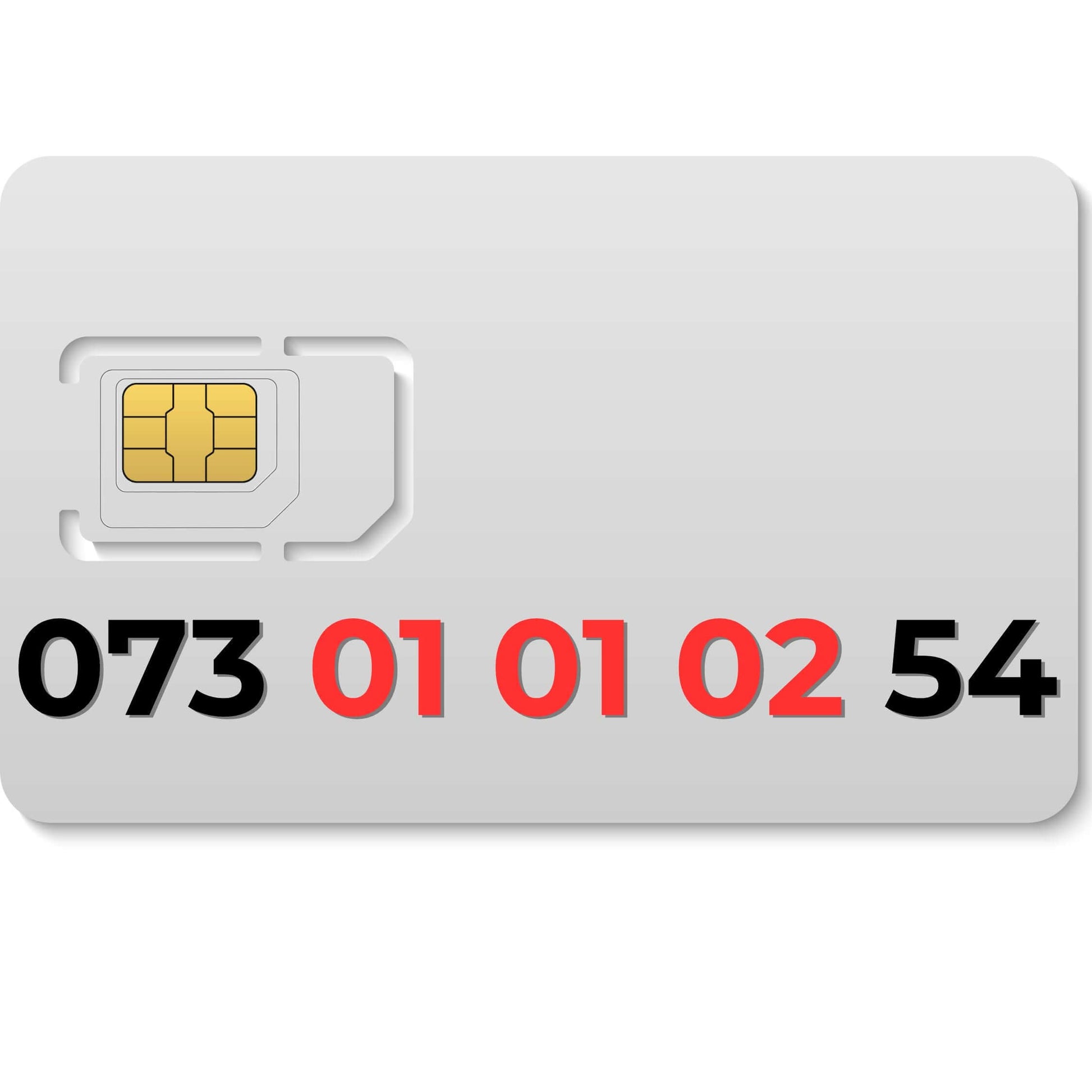 073 010102 54 (EE) - premium VIP mobile number UK, memorable and perfect for business or personal use.