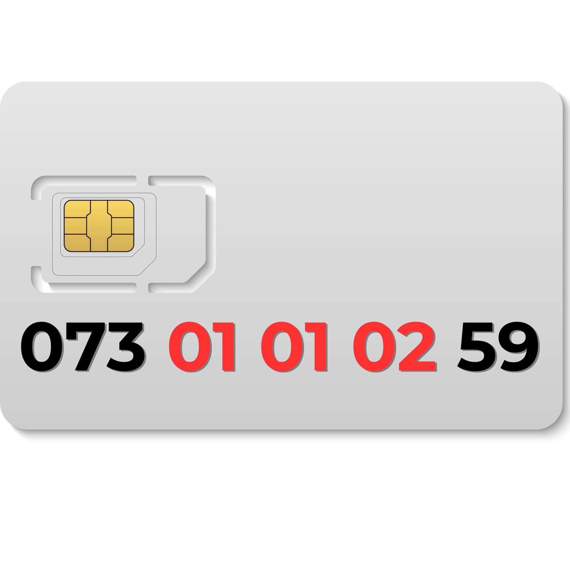 073 010102 59 - premium VIP mobile number SIM for sale in the UK, choose your own mobile number today.