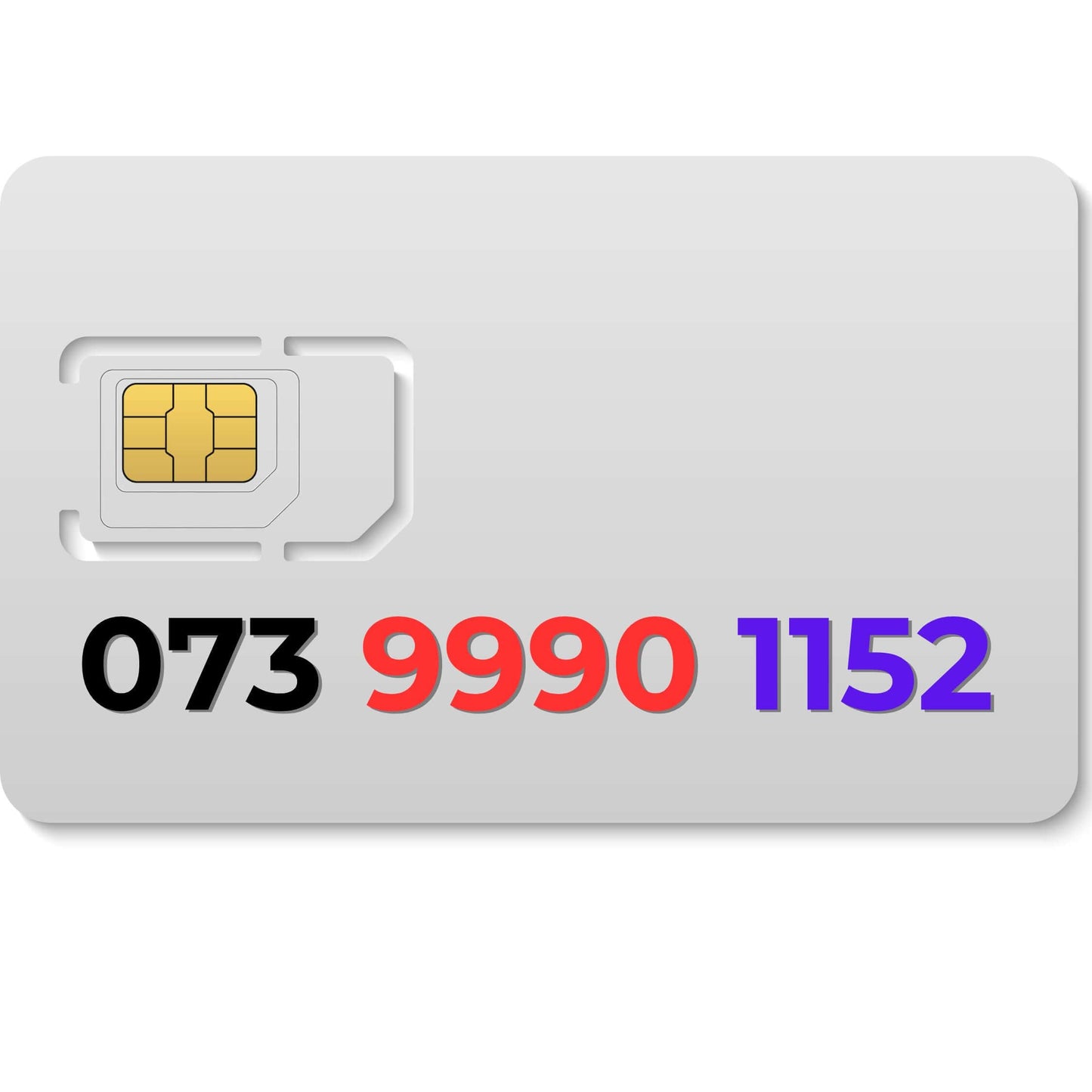 Premium VIP mobile number 073 9990 1152 (EE) – fancy gold mobile number UK for personal or business use.
