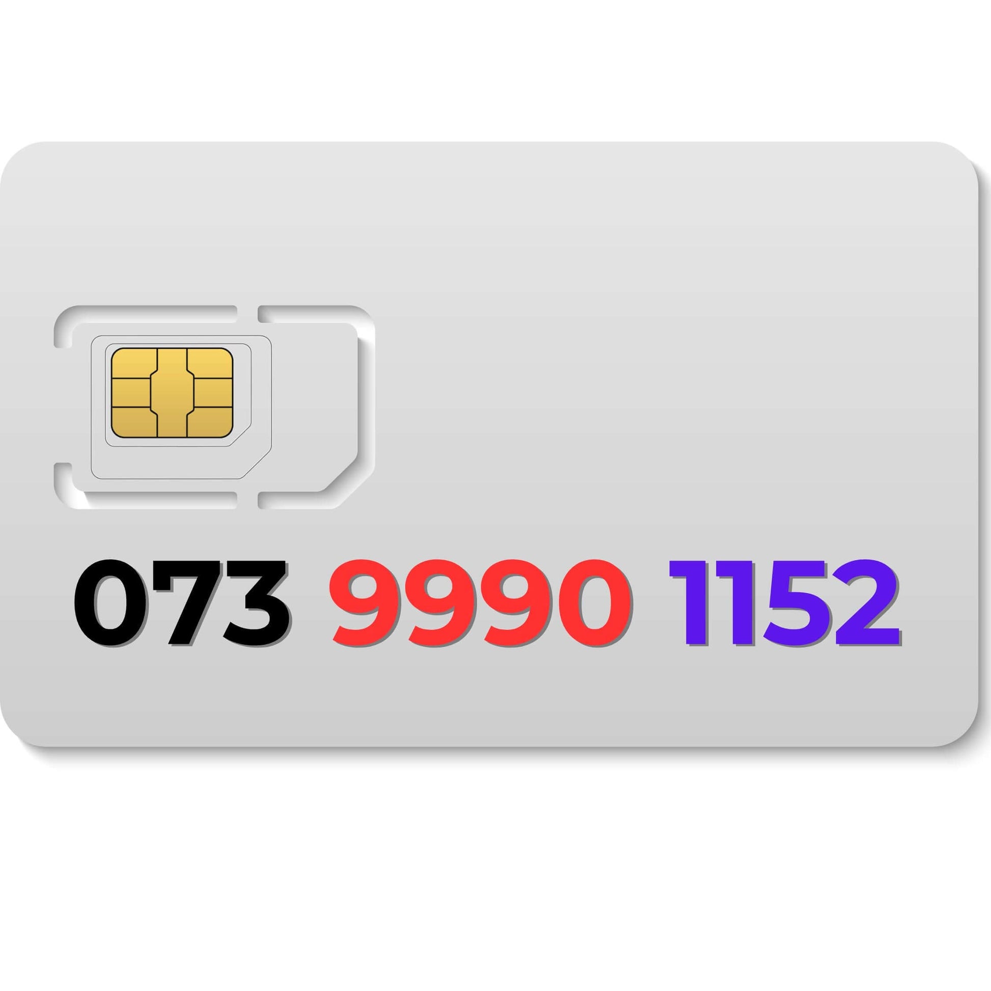 Premium VIP mobile number 073 9990 1152 (EE) – fancy gold mobile number UK for personal or business use.