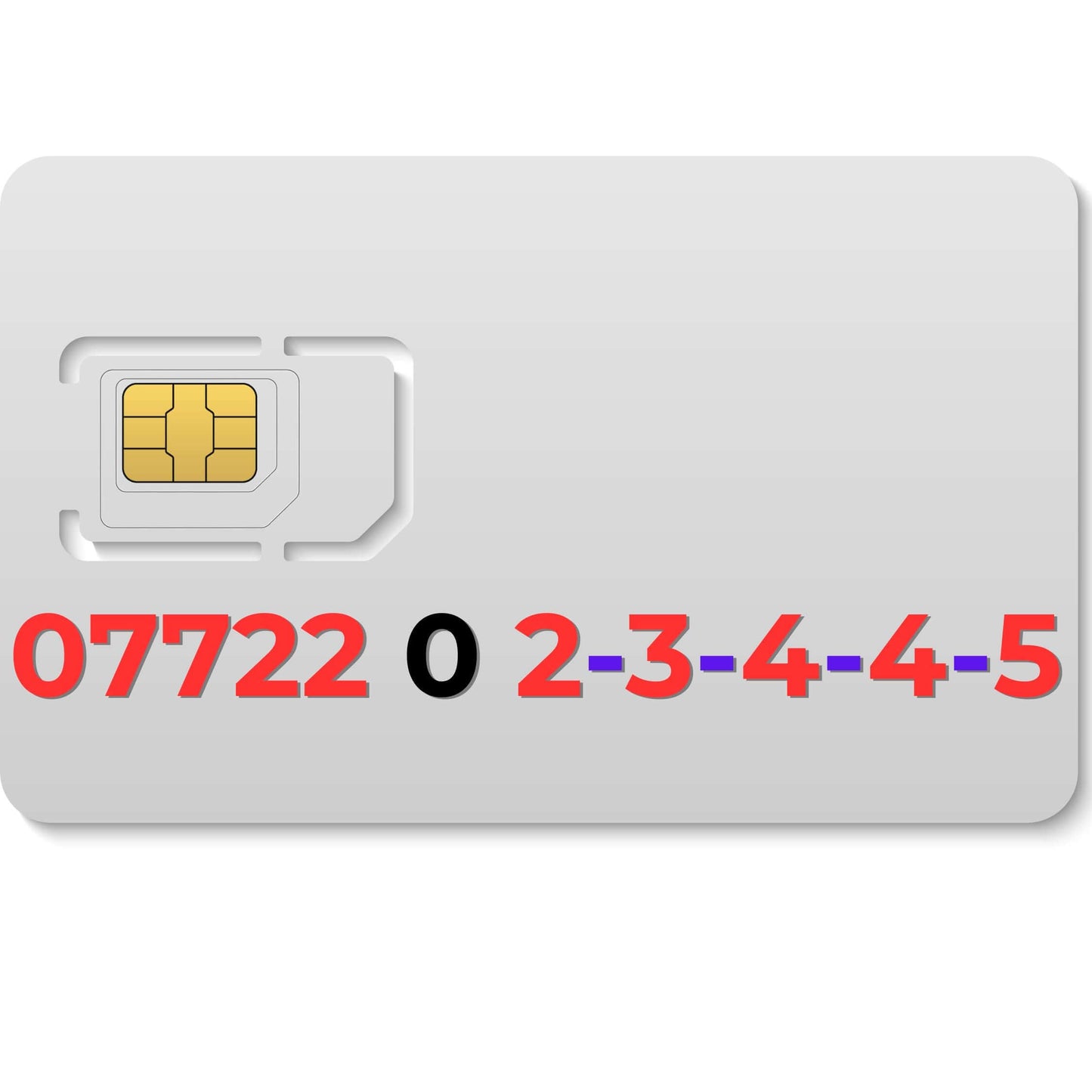 Premium VIP mobile number 07722023445– gold number for sale in the UK, choose your own number today!