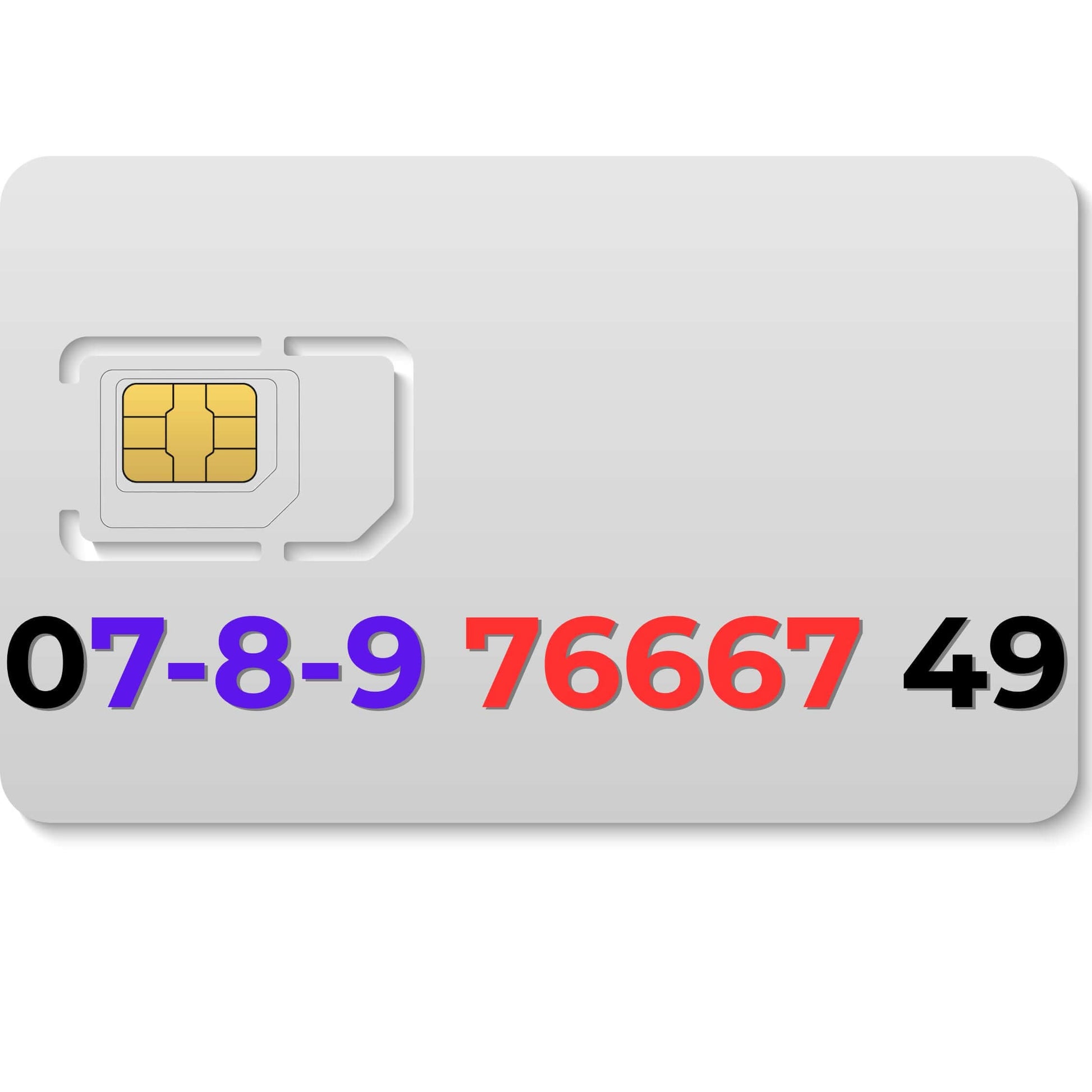 VIP mobile number 07897666749 (EE) – premium gold number for sale in the UK, perfect for business use.