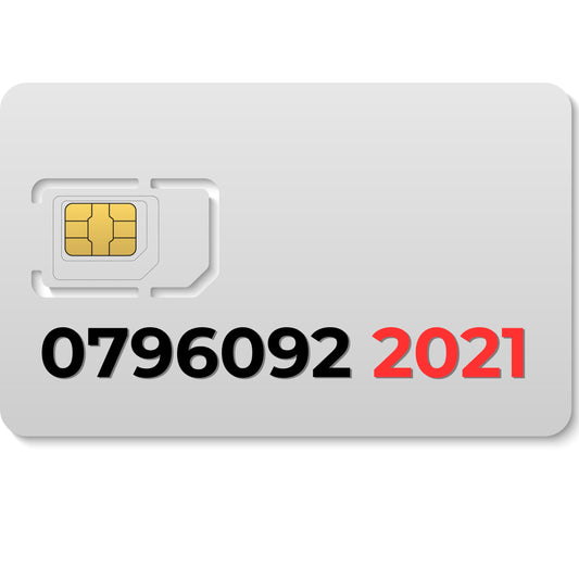 EE VIP mobile number 07960922021 with double 22 digits and 2021 year pattern