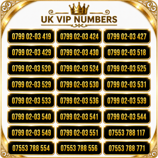 Lebara VIP Mobile Numbers UK | Choose Your Gold Number