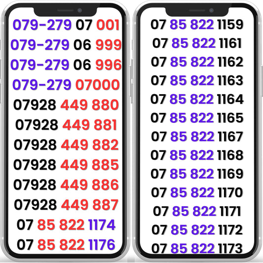 O2 gold VIP mobile numbers UK – easy to remember premium mobile number patterns