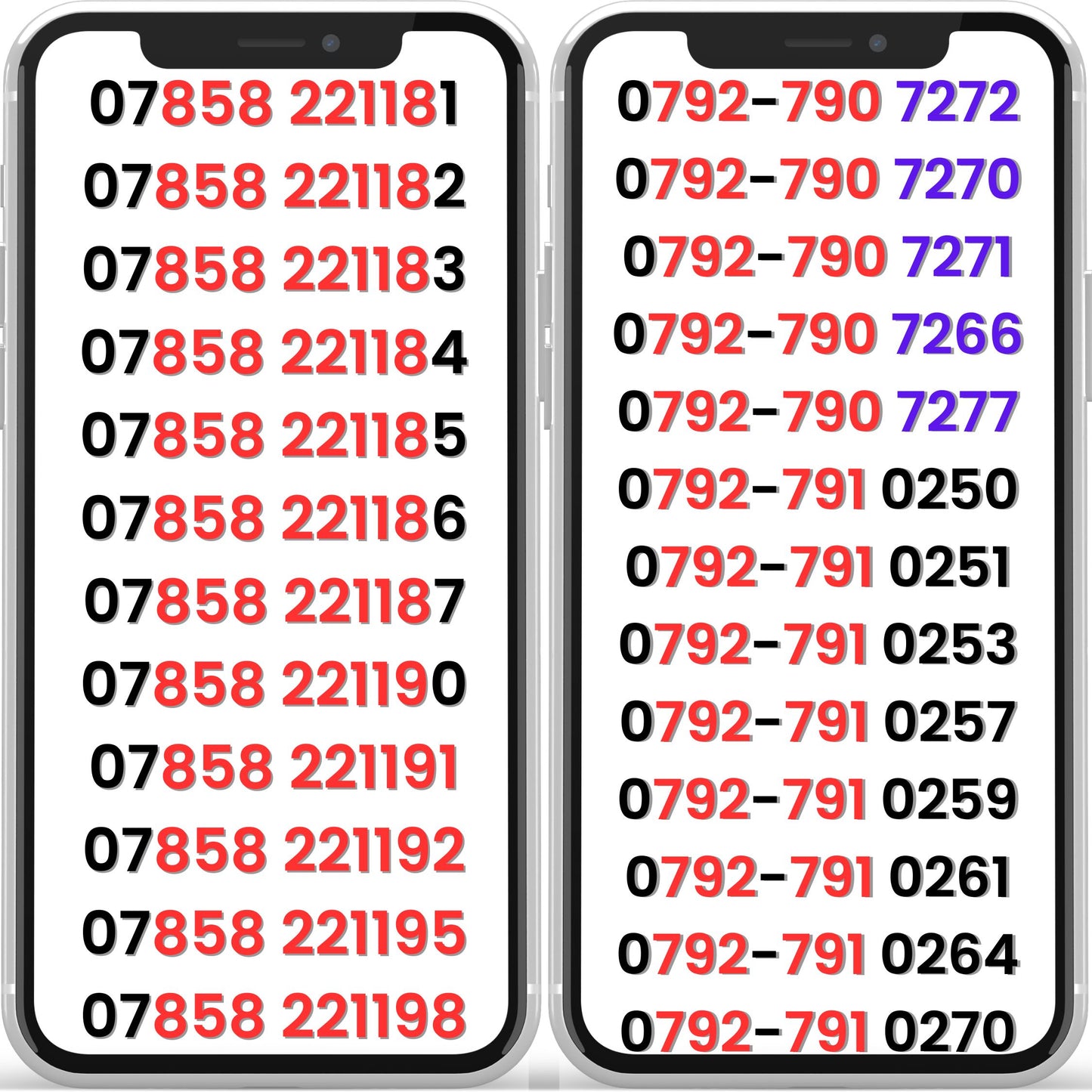 O2 VIP gold mobile numbers UK – easy to remember and memorable phone numbers available on pay as you go SIM cards