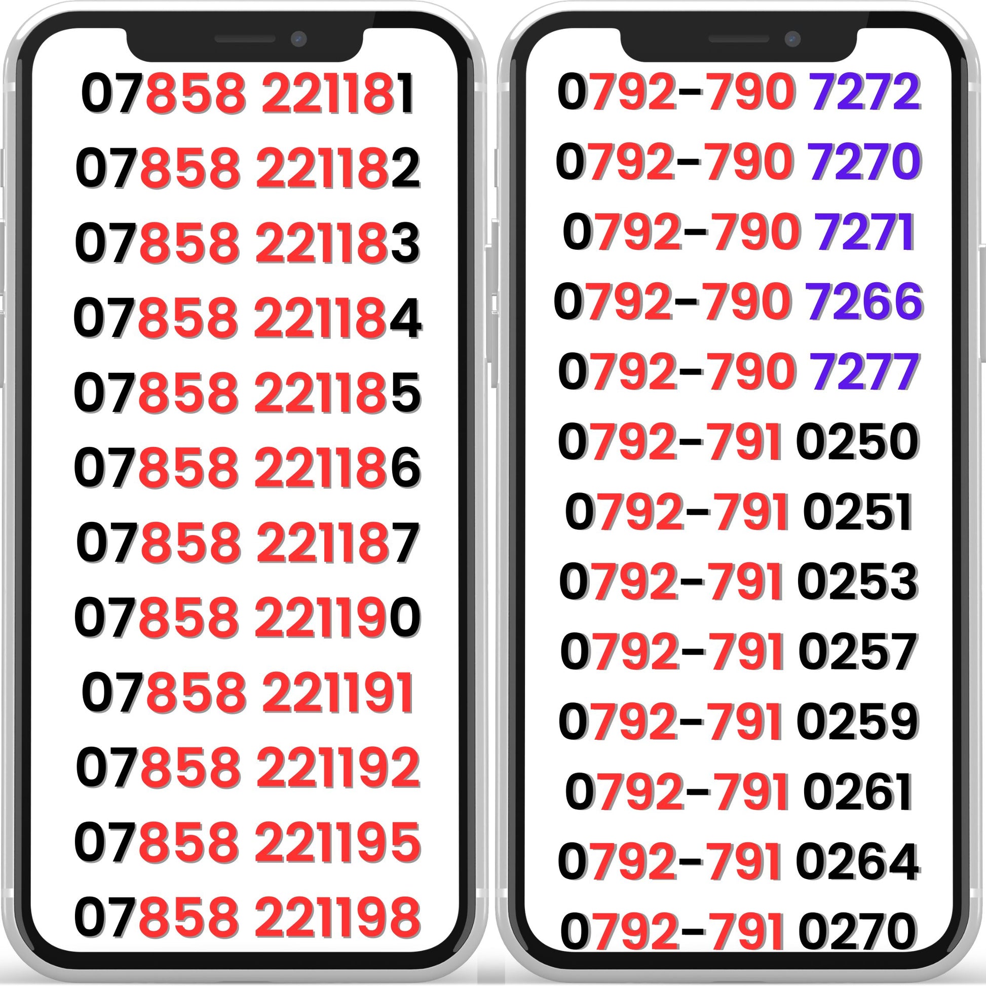 O2 VIP gold mobile numbers UK – easy to remember and memorable phone numbers available on pay as you go SIM cards