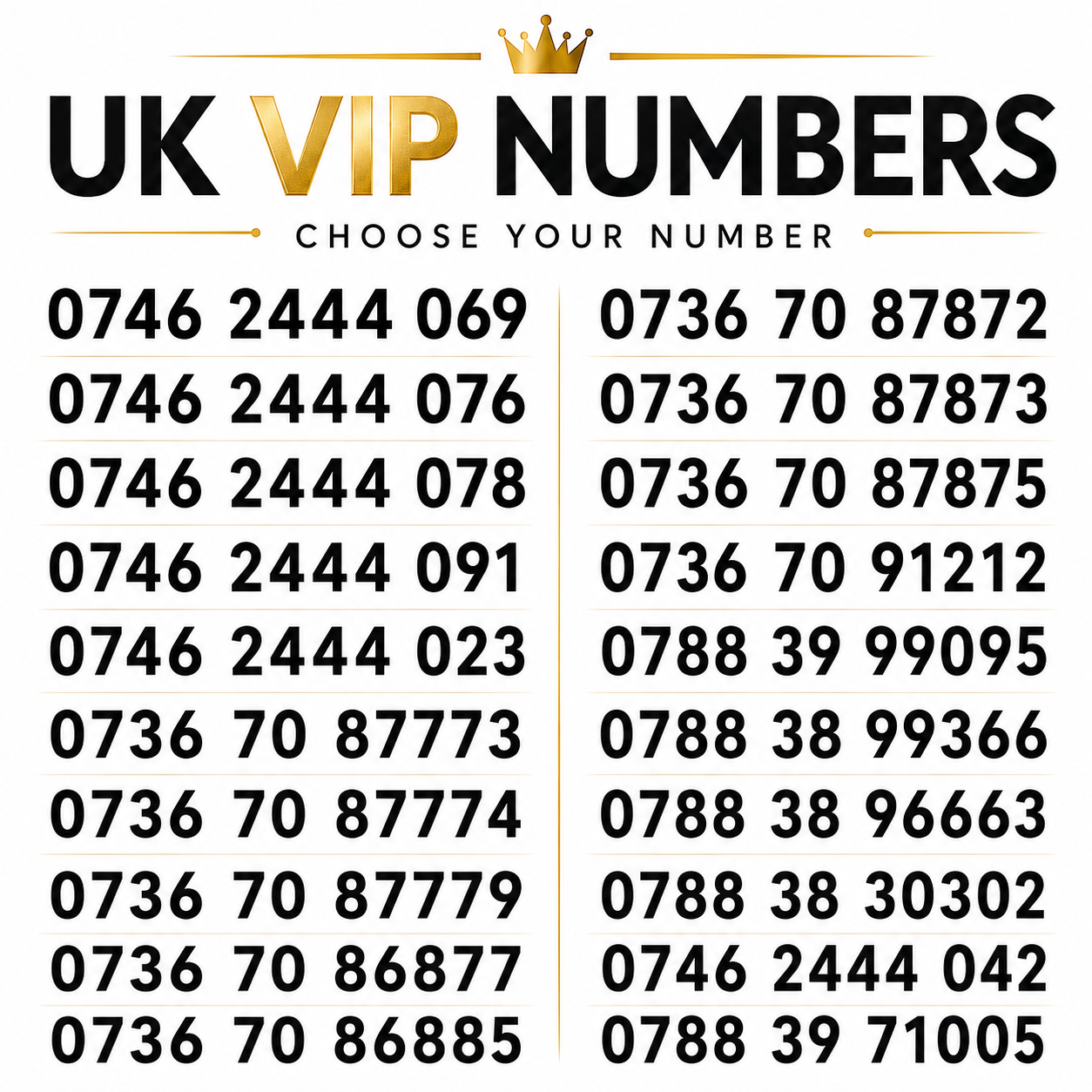 Smarty UK VIP and gold numbers – choose your memorable PAYG mobile number