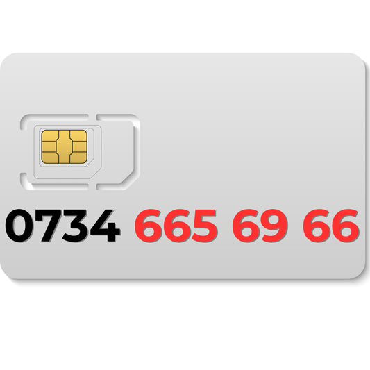 Vodafone VIP mobile number 07346656966 with repeating 66 digits