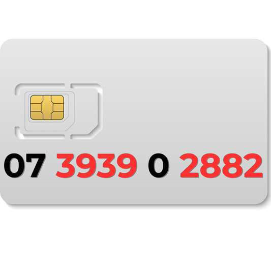 UK VIP mobile number 07393902882 with 888 digits for luck and prosperity