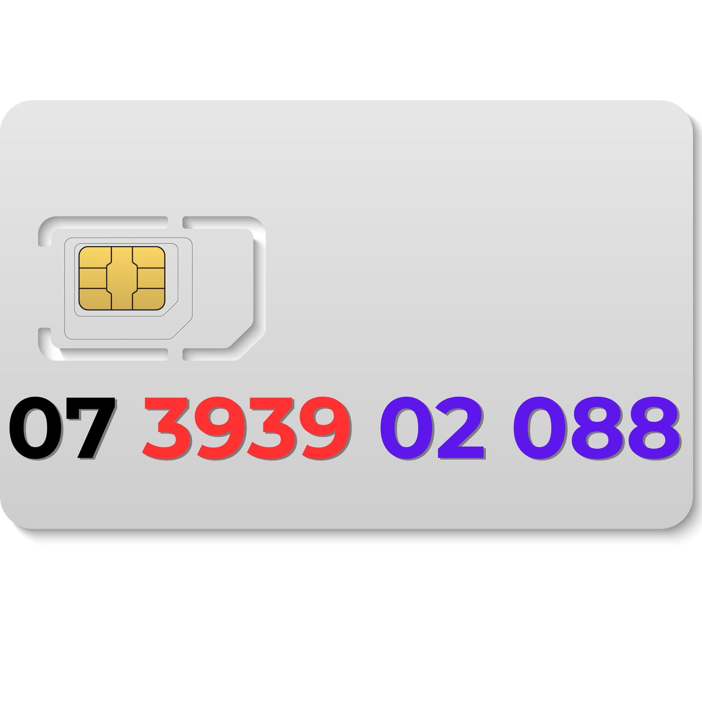 Exclusive UK VIP mobile number 07393902032 with repeating 0203 pattern
