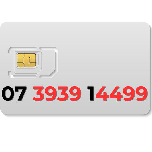 Choose your VIP number 07393914499 with repeating 44 and 99 digits