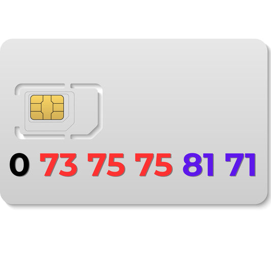 EE VIP mobile number 07375758171 with repeating 7575 pattern and 71 ending