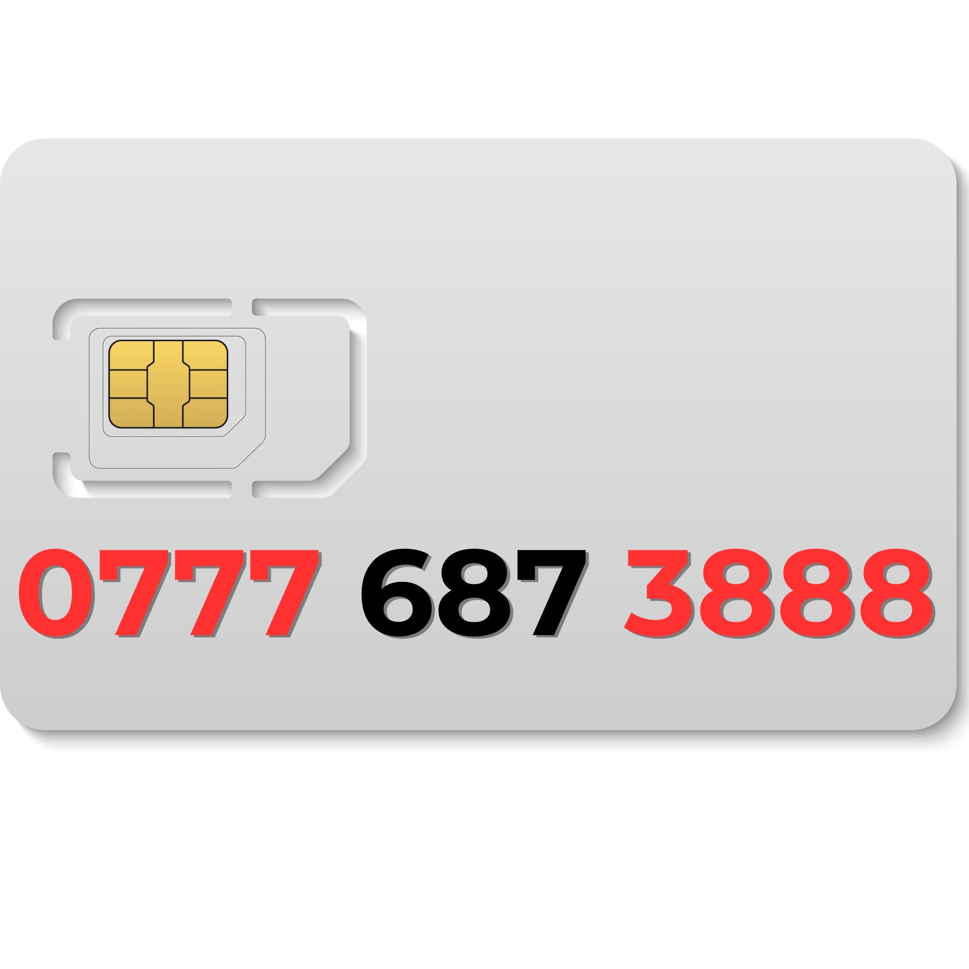vodafone vip number shown on a sim card , gold mobile number