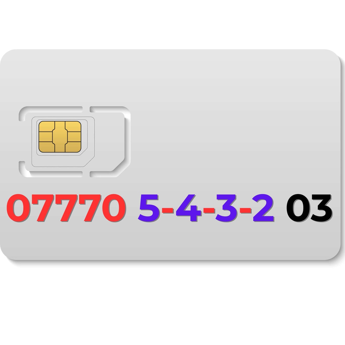 Pay As You Go SIM card 07770543203 (EE) – buy memorable VIP mobile number UK, perfect for business use.