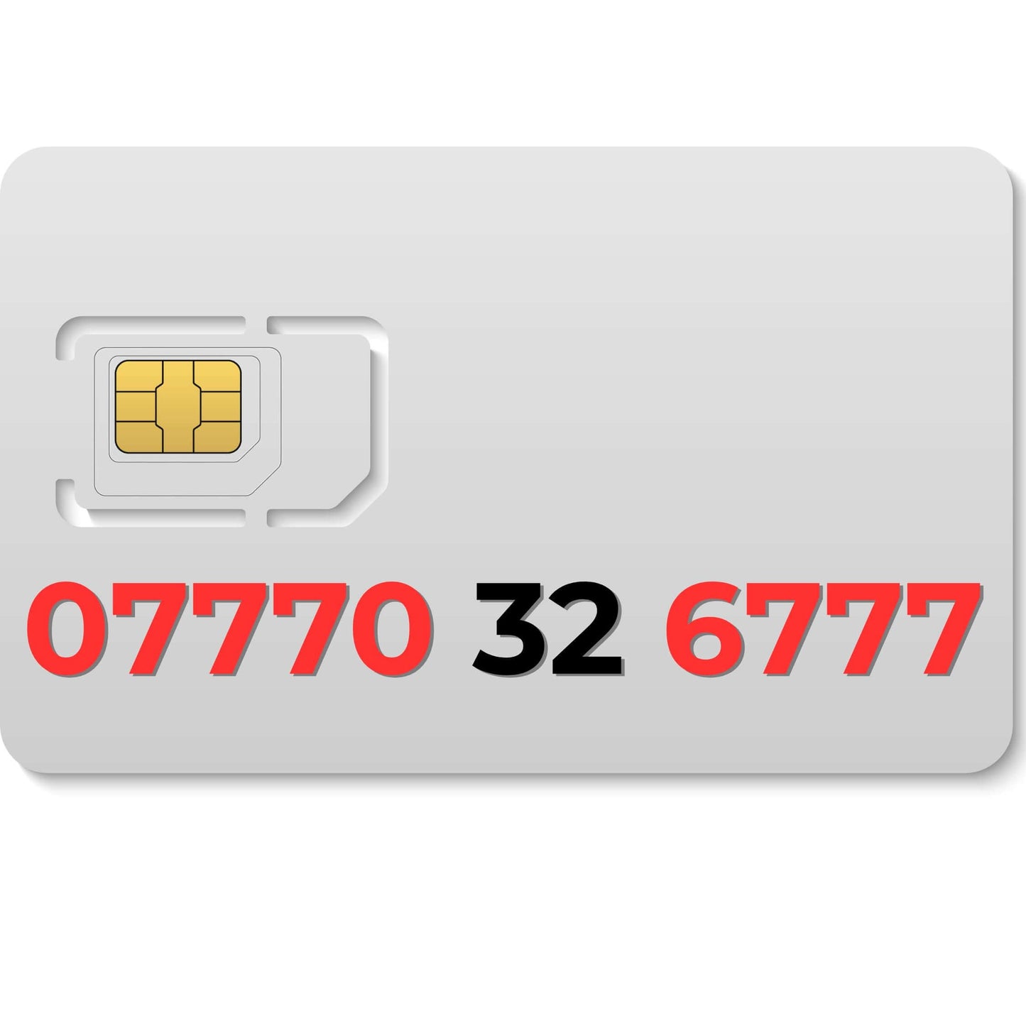 VIP gold mobile number 07770326777 with repeating 777 digits