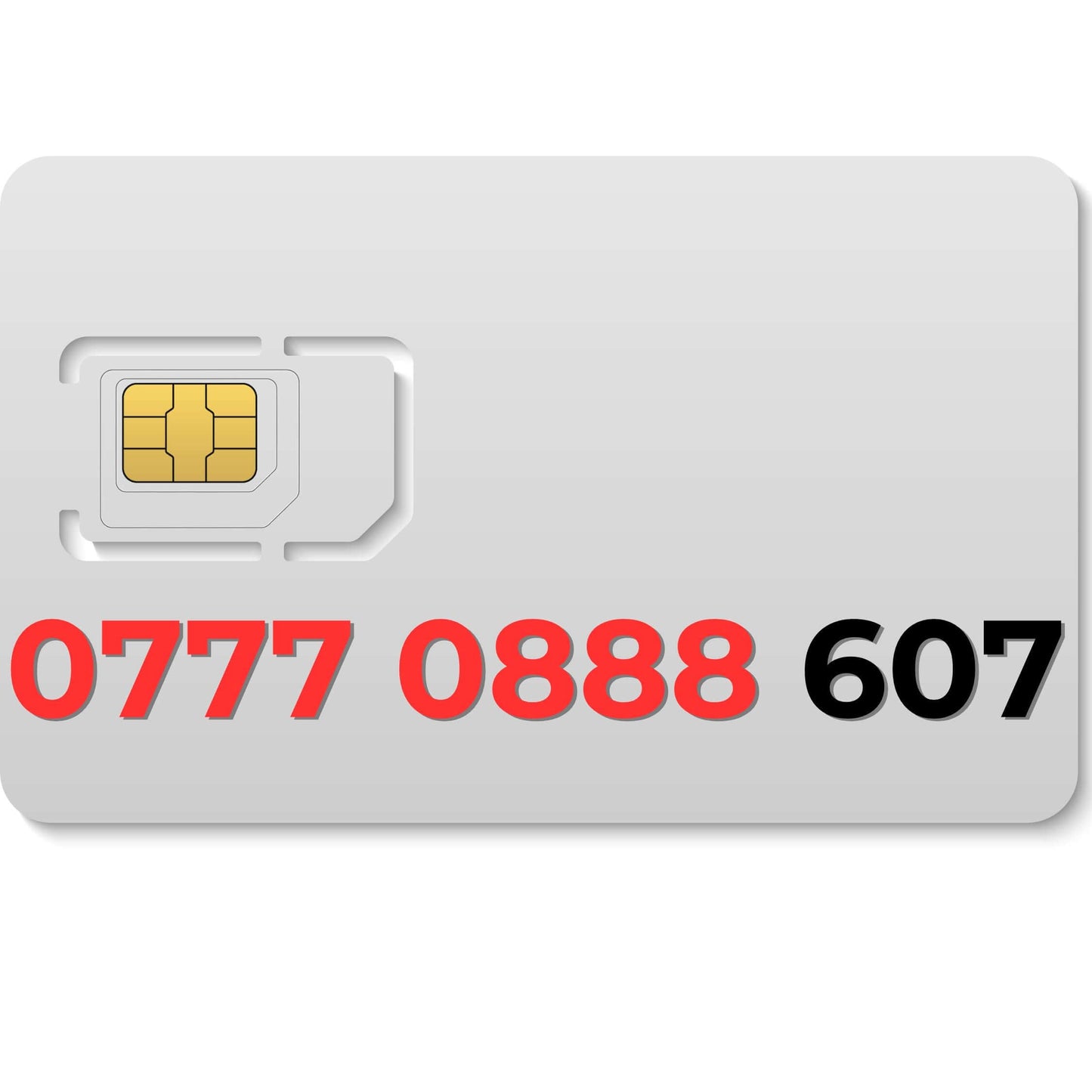 UK VIP mobile number 07770888607 with lucky 888 sequence