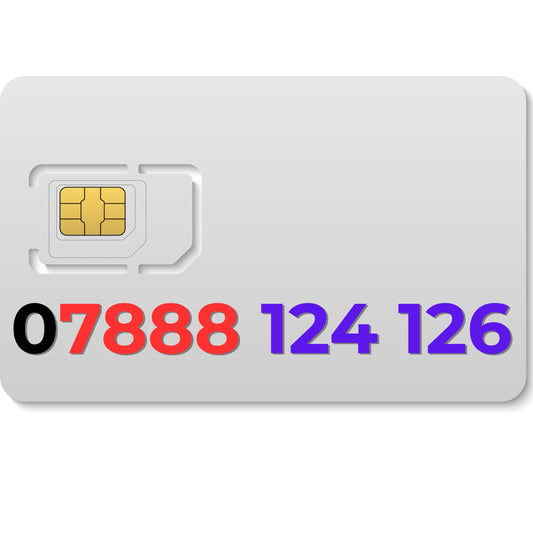 VIP gold mobile number 07888124126 with 88 lucky digits and balanced numerology pattern